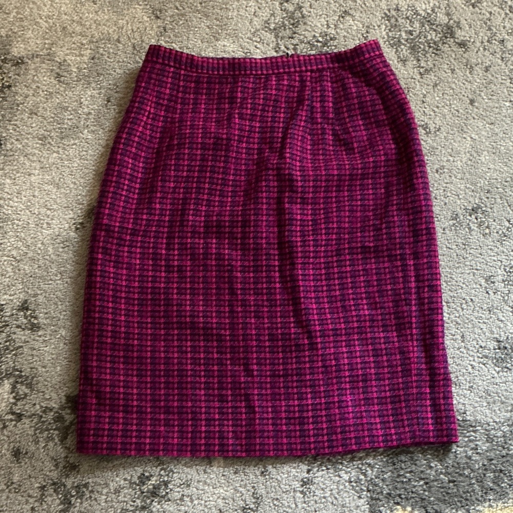 Vintage 80s Pendleton Wool Pencil Skirt